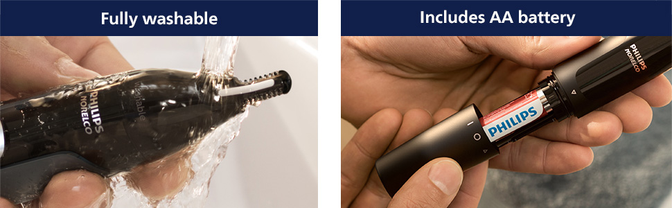 Philips Norelco Nose Trimmer 1000, Black, NT1605/60