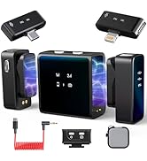 Rythflo Wireless Lavalier Microphone for iPhone/Camera/Android/Laptop with Noise Cancellation, 25...