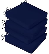 Basic Beyond Outdoor Chair Cushions for Patio Furniture, Waterproof Outdoor Seat Cushions Set of ...