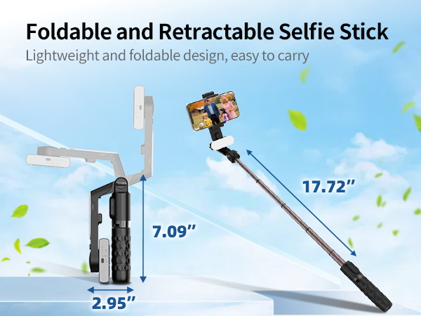 foldable selfie stick