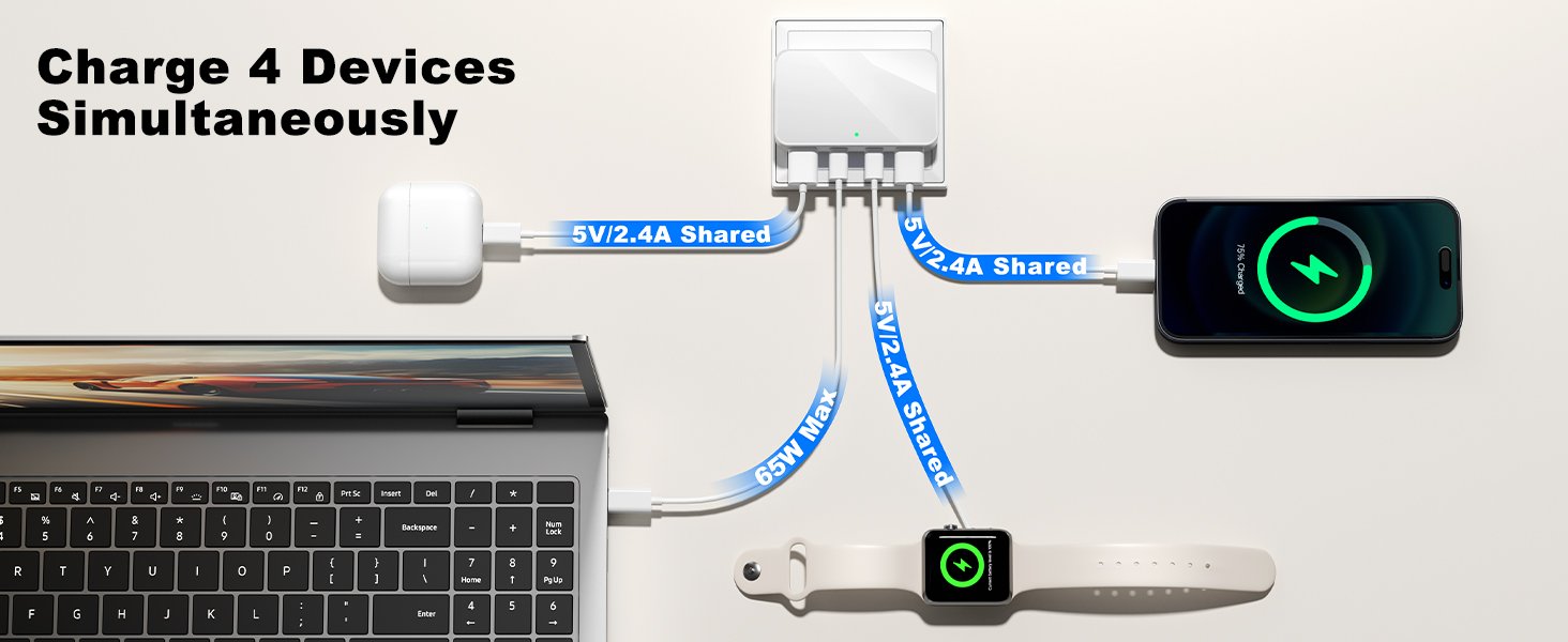 Charge 4 Devices Simultaneously