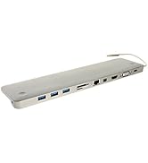 Gearmo USB C PD Docking Station w/Multi-Port USB 3.1 Hub &amp; Display Aluminum