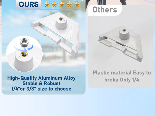 High-Quality Aluminum Alloy Stable &amp;amp; Robust 1/4&amp;#34;or 3/8&amp;#34; size to choose