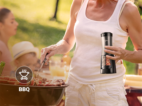 Sangcon 2-in-1 Electric Salt and Pepper Grinder Set
