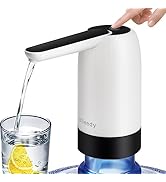 eSeedy Water Dispenser for 5 Gallon Bottle, Portable Rechargeable Electric Water Jug Pump, USB Ch...