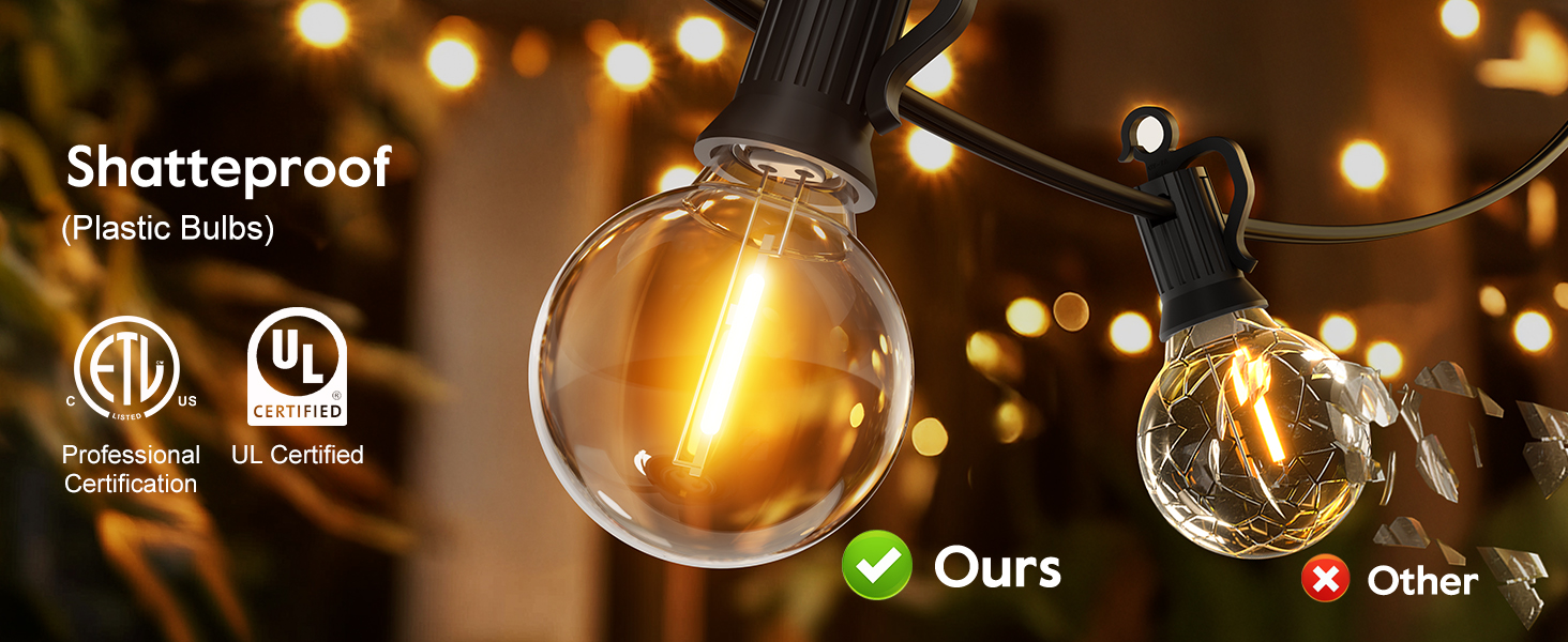 solar powered string lights