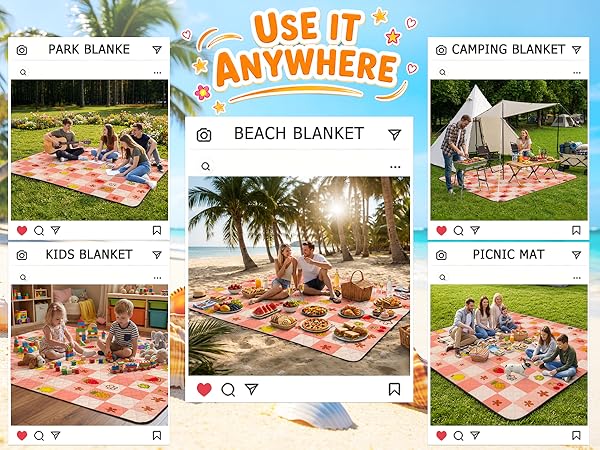 extra large picnic blanket