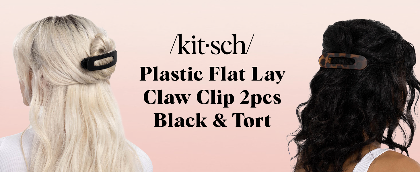 flat claw clips for women