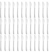 Gymdin 36-Piece Butter Knives, Dinner Knife Set (9 Inches), Food Grade Stainless Steel Table Knif...