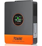PowMr 5200W Hybrid Solar Inverter, 48V DC to 110V/120V AC, Split Phase Inverter with 100A MPPT Co...