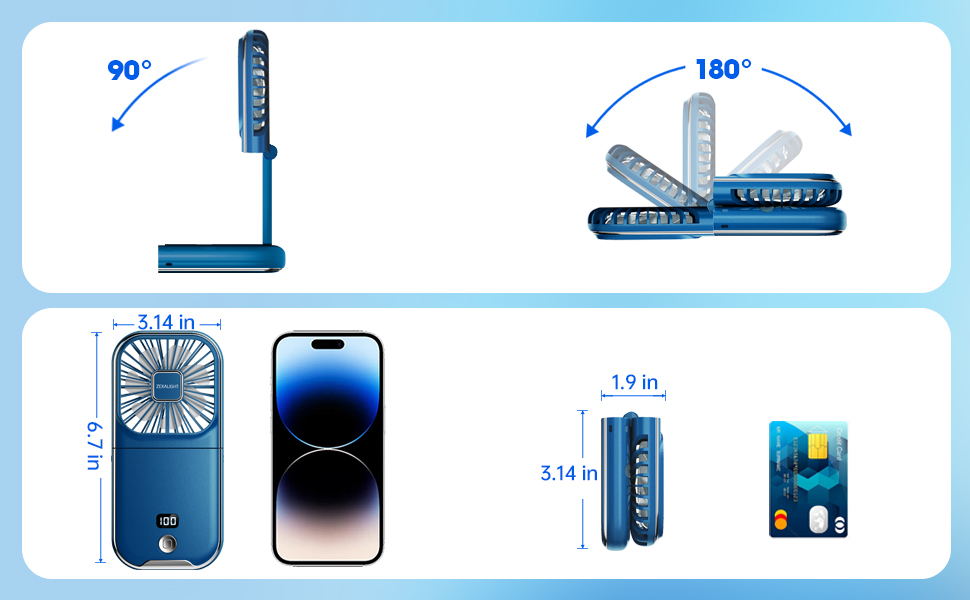 Foldbale Mini Portable personal Fan