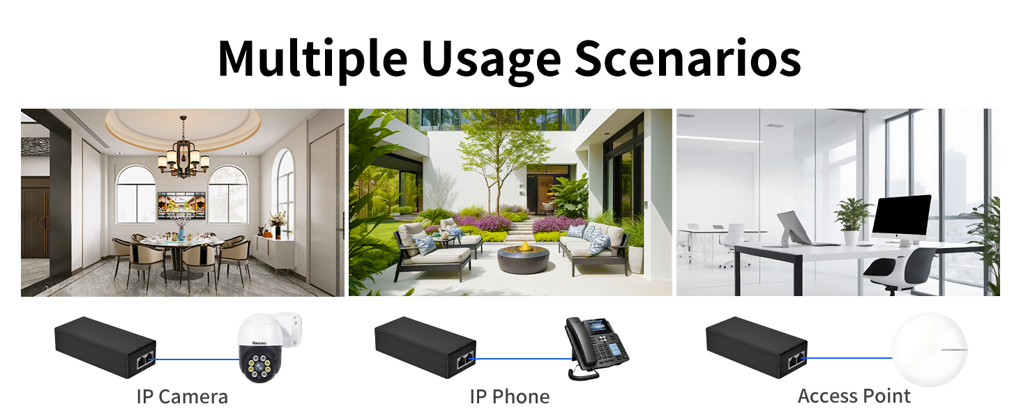 2.5g poe injector poe adapter 30w