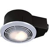 Broan-Nutone QT9093WH Heater, Fan, and Light Combo for Bathroom and Home, 4.0 Sones, 1500-Watt He...