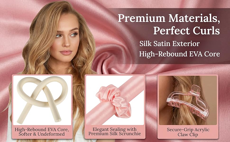 Heatless curls headband