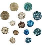 Blue Donuts Decorative Balls for Bowls Decorative Balls for Centerpiece Bowl Fillers, Assorted Ra...