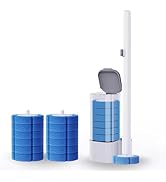 Disposable Toilet Brush- Toilet Bowl Cleaner, Toilet Bowl Brush, Toilet Wand with 12PCS Brush Ref...