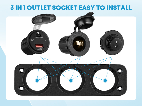 marine 12v power outlet