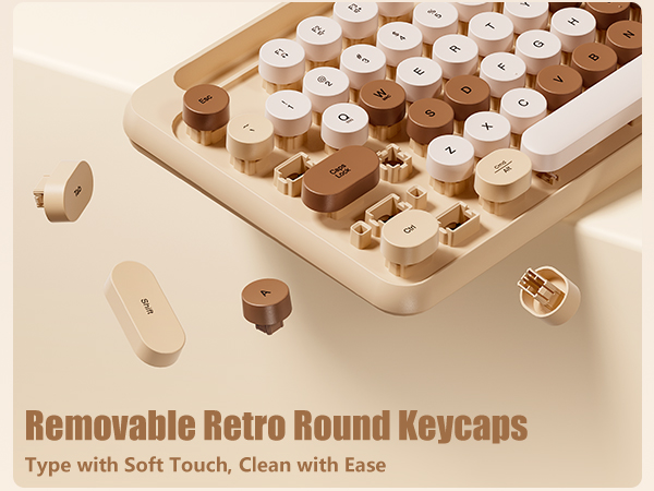 wireless typewriter keyboard and mouse