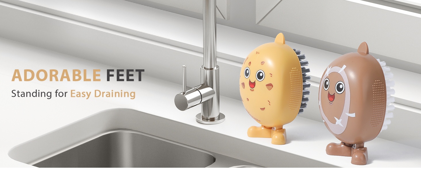 vegetable brush scrubber for food