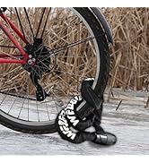 Bike Chain Lock, Heavy Duty Anti-Theft Bicycle Chain Lock, 2.72 Ft Security Bike Locks with 3 Key...
