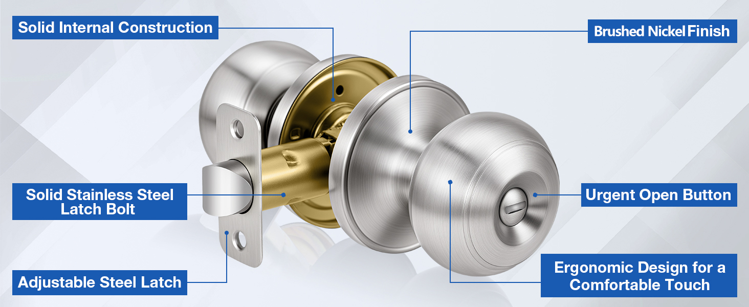 door knob with lock