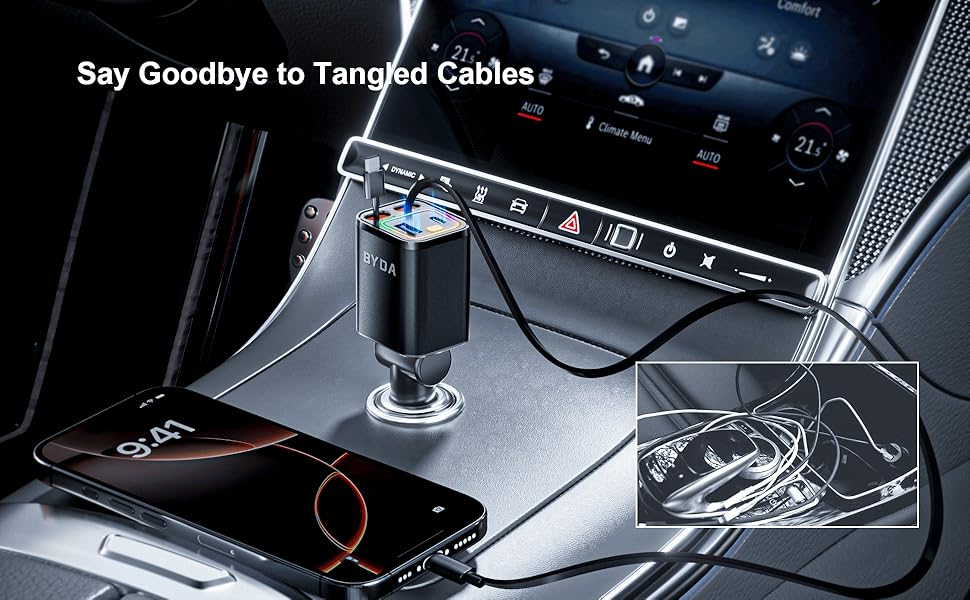 retractable car charger