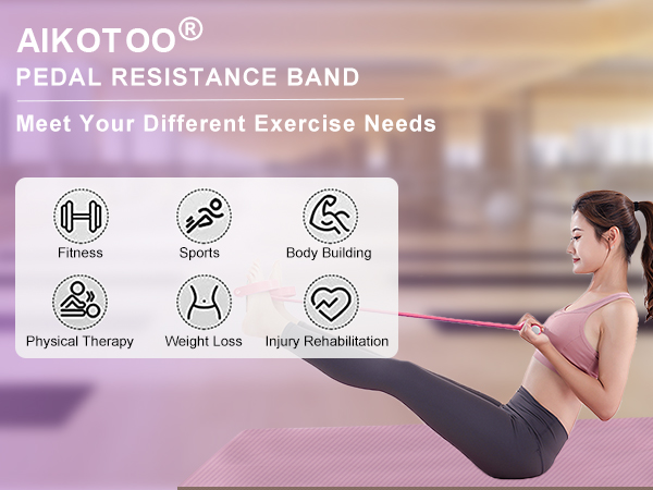 pedal resistance band pink