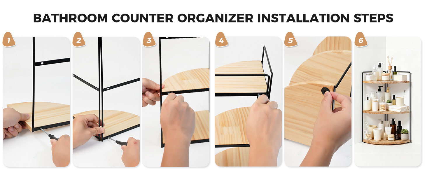 bathroom countertop organizer