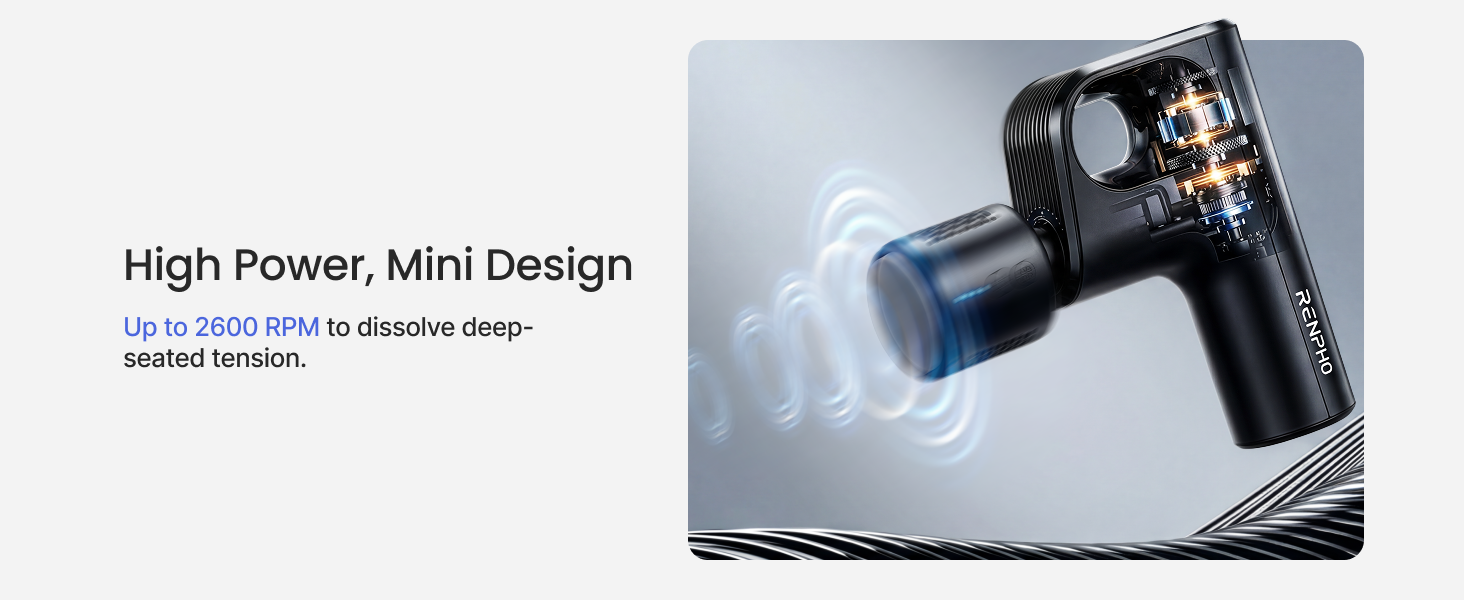 Mini massage gun strong power for men women back neck massager deep tissue