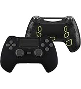 eXtremeRate Black Decade Tournament Controller (DTC) Upgrade Kit for PS4 Controller JDM-040/050/0...