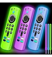 3 Pack Silicone Remote Cover Compatible with 2021 FireTV Stick 4K/Alexa Voice Remote 3rd Gen, Ant...