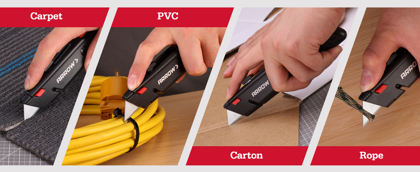 utility knife safety box cutter opener razor blade knife belt pocket knife retractable boxcutter