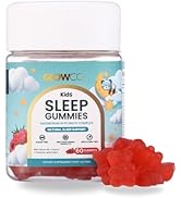 GLOWCO Magnesium Glycinate Sleep Gummies for Kids 4+ – Melatonin Free, Gentle Calm Magnesium Gumm...