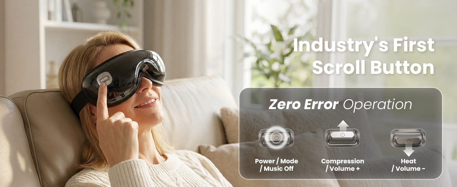 eye massager with heat and cooling eye mask for dry eye headaches migraine relief