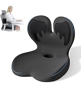 XZdream Ergonomic Seat Cushion,Office Chair Cushion with Lumbar Support Pillow,Memory Foam Car Se...