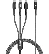 SMALLRIG 3-in-1 USB-C Charging Cable, 100W Fast Charge &amp; USB 2.0 Data Transfer, Durable Triple Fa...