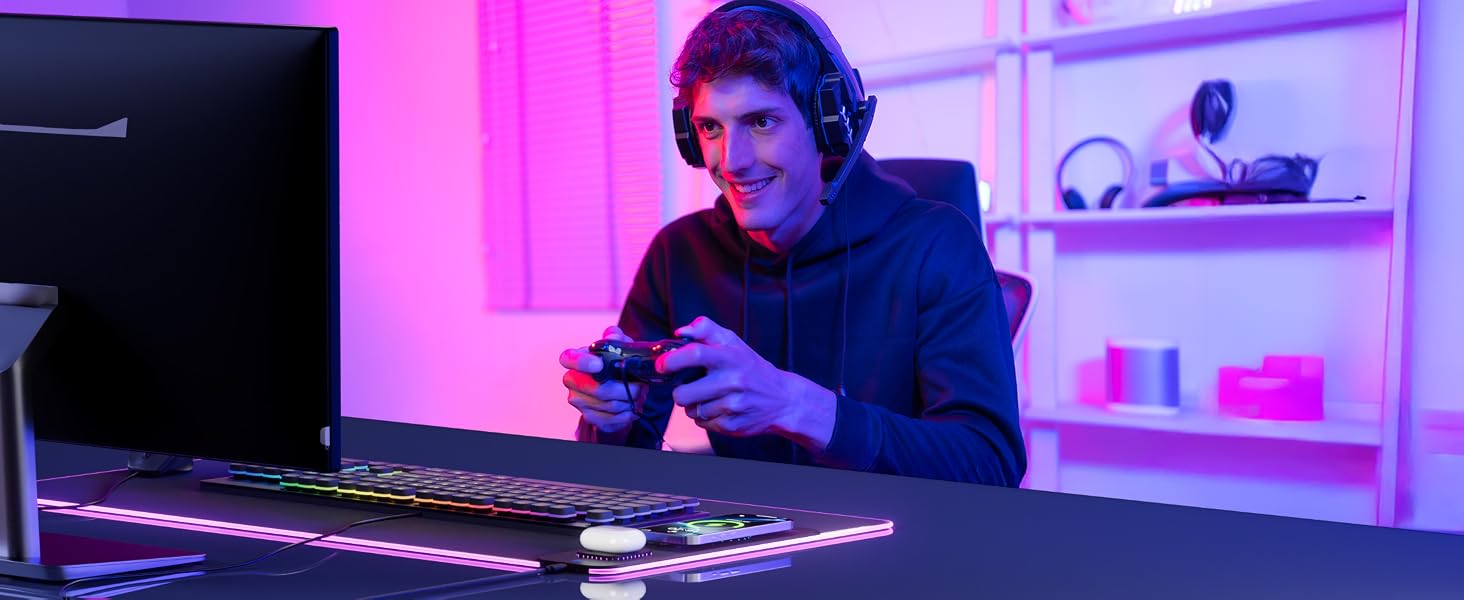 Wireless Charging Mouse Pad