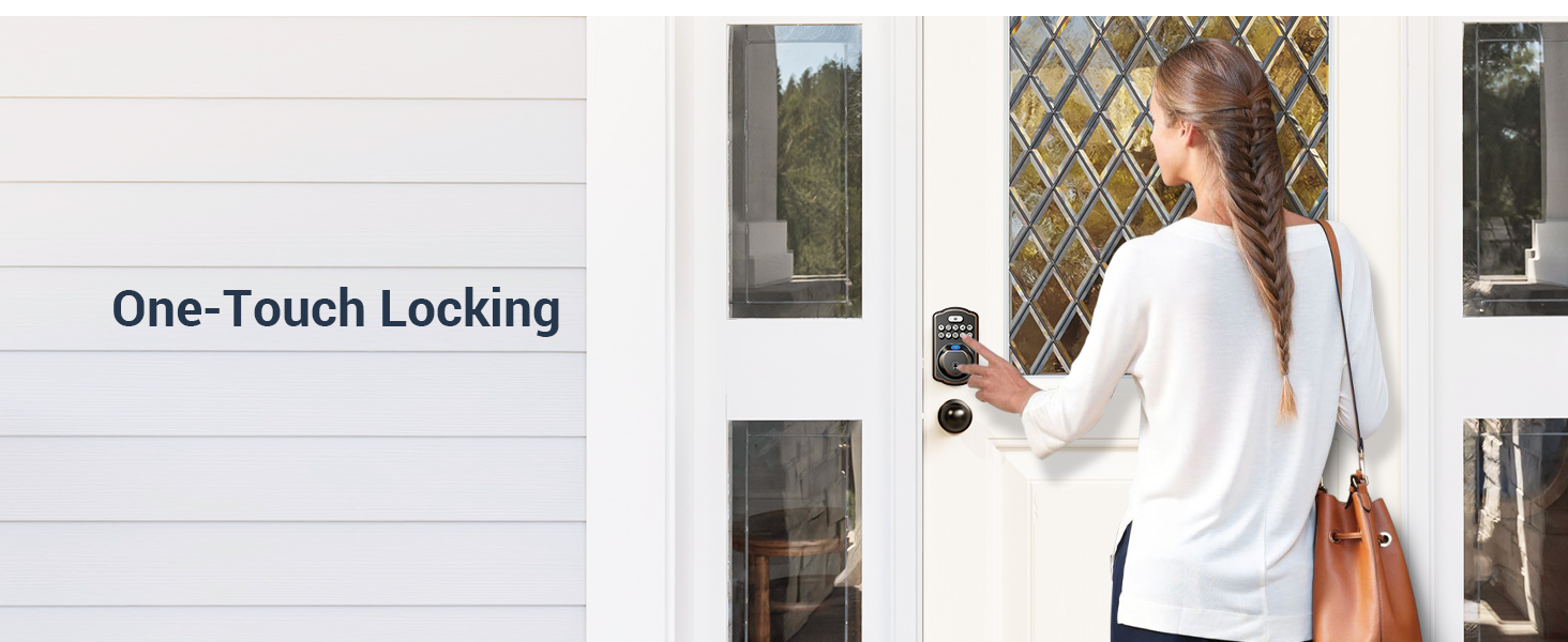 keyless entry door lock with knobs