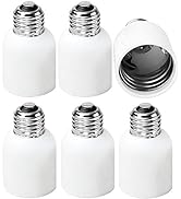 JACKYLED E26 to E39 Adapter Medium Base to Mogul Adapter E39 Light Converter 6-Pack