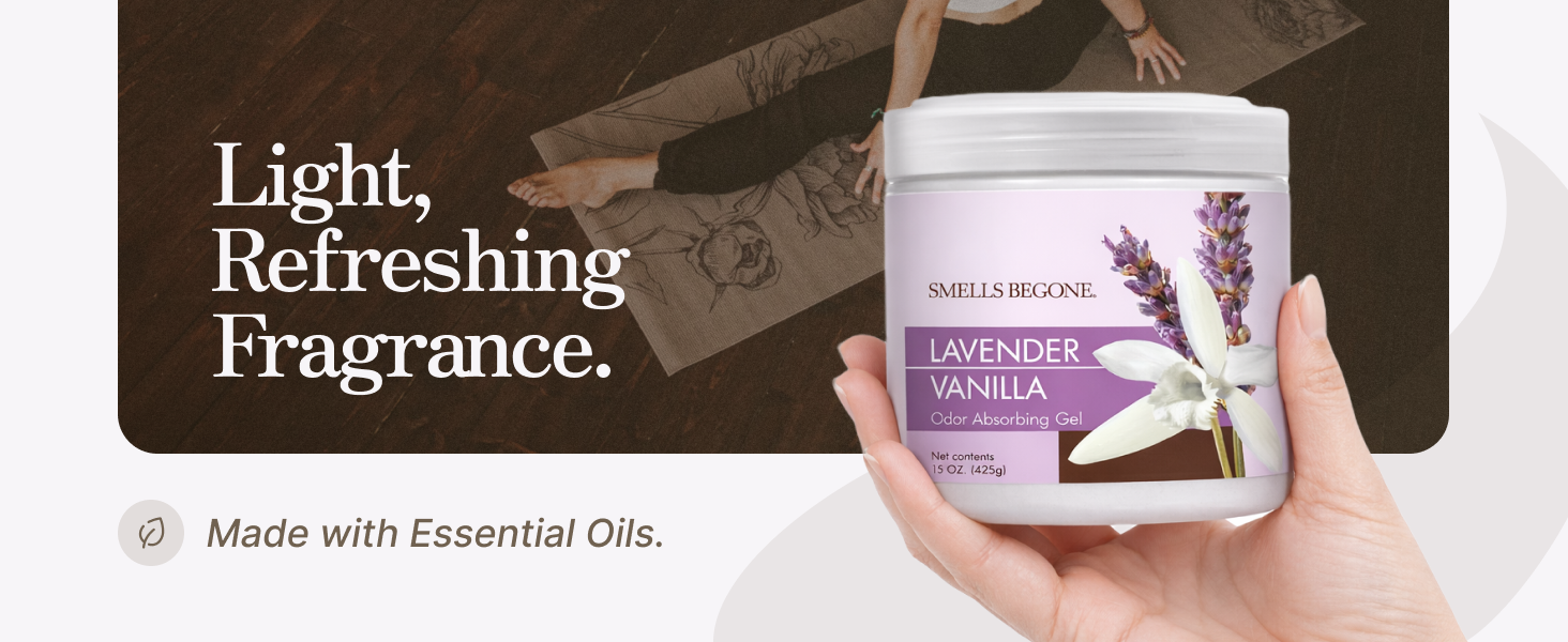 light, refreshing fragrance from essential oils