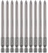 VESTTIO Phillips Cross Slot PH2#2 Long Screwdriver Bit Set 10PCS 1/4 Inch Hex Shank 4 Inch/100 mm...