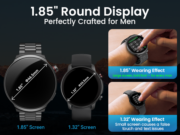 1.85“ Large display