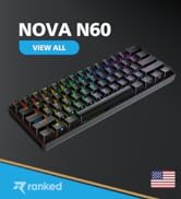 Ranked N60 Nova 60% Form Factor | Hot Swappable Mechanical Gaming Keyboard | 61 Keys Multi Color ...