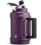 POWCAN 128 oz Insulated Water Bottle: 2-in-1 Straw Spout Lid, Dual Handle, Leakproof, Keep Cold 4...