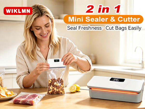 2 in 1 mini bag sealer and cutter
