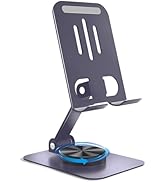 HZZADZXW Metal Cell Phone Stand for Desk, Multi-Angel Adjustable 360° Rotation Non-Slip and Folda...