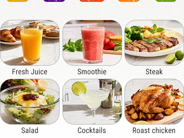 lemon juicer tool for making lemonade, salad dressings, marinades, or fresh morning juice