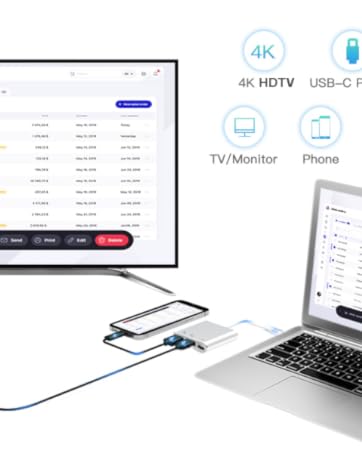 4K@30hz printer phone monitor multi media flash hard drive plug projector expansion