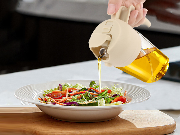 Open the lid and tilt the oil pot to pour out the oil
