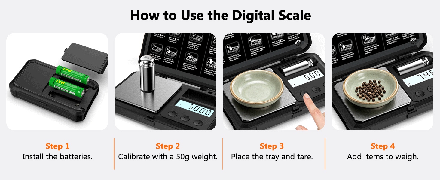 small scales digital gram